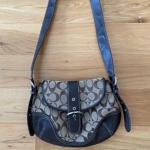 Dark/Light Brown Coach Purse